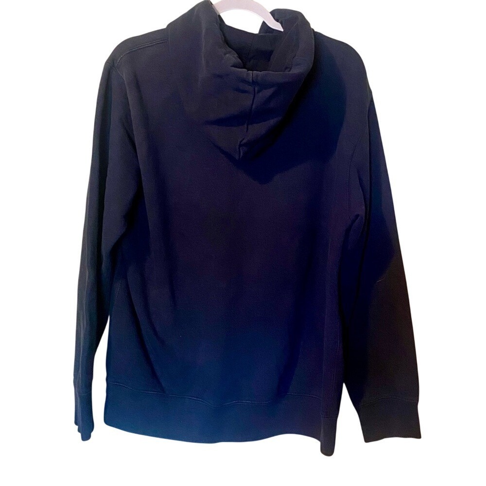 Vintage American Eagle Outfitters Blue Long Sleeve Hooded Sweatshirt - Picture 4 of 8